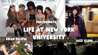 COLLEGE IN NEW YORK IS FUN photoshoots karaoke jazz clubs [upl. by Eilyac]