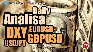 Analisa Teknikal DXY EURUSD GBPUSD USDJPY tgl 19 Januari 2024 [upl. by Odnolor]