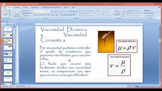 VISCOSIDAD DINAMICA Y CINEMATICA PROPIEDADES FISICAS D FLUIDOS [upl. by Adnuhsor]