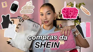 compras da SHEIN 🛍️ rélogio acessórios bolsas roupas e sandália [upl. by Idelle]