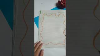 Front page decoration  Dairy decoration ideas border design for school project shortvideo art [upl. by Aiuhsoj]