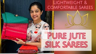 Pure Jute Silk Sarees  Kanchivaram by Arya jutesilksarees jutesilk [upl. by Vasileior114]