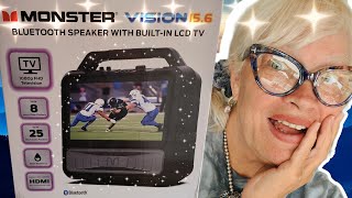 MOnster ViSion 156 inch CORDLESS TV REVIEW [upl. by Orecul]