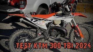 Test KTM 300 TBI  Endurata Ligure [upl. by Eenolem]