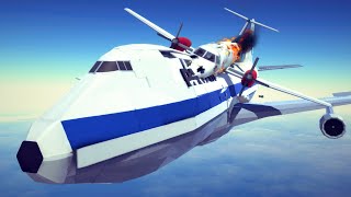 Realistic Fictional Airplane Crashes and Emergency Landings 15  Besiege [upl. by Patrich]