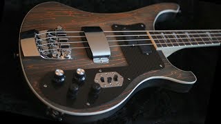 Nitrobacker v20 Custom Rickenbacker style bass w Bartolini pickups  EMG preamp PMM [upl. by Xylina333]