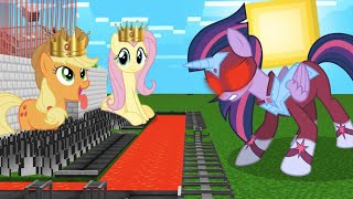 Princess My Little Pony vs Evil My Little Pony in Minecraft [upl. by Ibrahim68]