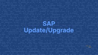 SAP UpdateUpgrade kurz zusammengefasst [upl. by Einitsed]