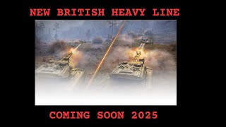 World of Tanks  New British Double Barrel Heavy Tank Line [upl. by Eikceb]