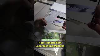 Laser Marking Machine for Heat Transfer Film Perfect for TShirts Sweatshirts and Custom Lettering [upl. by Ahsirat358]