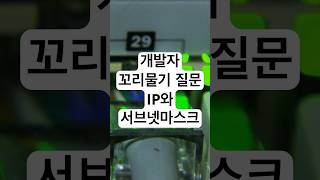 개발자 기술 면접을 위한 꼬리물기 질문  IP와 서브넷마스크 개발자 기술면접 coding programming [upl. by Maddeu]