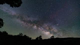 Milky way timelapse with meteor shower [upl. by Naget]