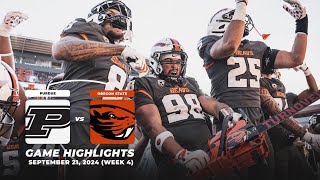 Oregon State vs Purdue Highlights  2024 Pac12 Football [upl. by Lidstone]