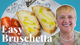 How to Make Authentic Italian Bruschetta with Lidia Bastianich  Chowhound at Home [upl. by Noimad599]