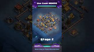 BEST BH10 Base With BH10 Base Link  Builder Hall 10  Clash of Clans shorts [upl. by Airb]