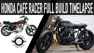 CAFE RACER BUILD HONDA 400 FULL BUILD TIME LAPSE [upl. by Noxid]