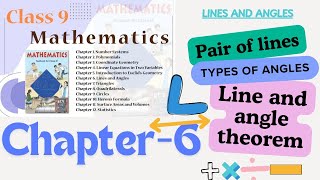 LINE AND ANGLE CLASS 9 CHAPTER 6 MATHEMATICS NCERT RD MATHS RUPANGI DWIVEDI  CBSE RD SHARMA [upl. by Yvon]