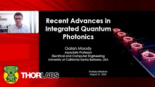 Recent Advances in Integrated Quantum Photonics [upl. by Htebsle]