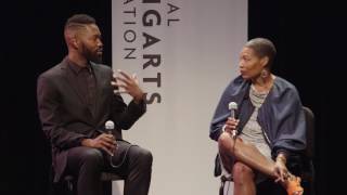 Tarell Alvin McCraney and Joan Morgan  YoungArts Master Class [upl. by Ybbil677]