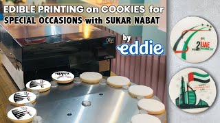 Edible Printing on Cookies for Special Occasions with Sukar Nabat by Eddie [upl. by Enylekcaj]