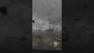 Shocking video shows the moment a car gets totaled by deadly Tennessee tornado shorts [upl. by Atinrehs]