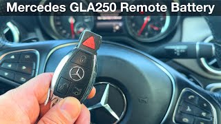 Mercedes GLA250 Remote key fob battery replacement 2017 2020 [upl. by Leira]