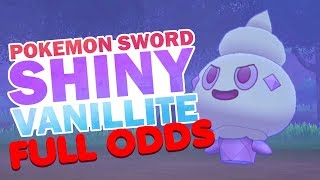 FULL ODDS SHINY VANILLITE  Pokemon Sword and Shield [upl. by Ymaj]