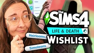 Everything I want in Sims 4 Life and Death [upl. by Ayrolg]