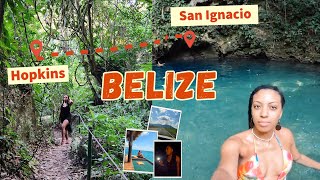 Belize 🇧🇿  I visit Hidden Gems on the way to San Ignacio from Hopkins  Belize Travel Vlog [upl. by Loy210]