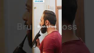 Singing along to better oral health with ORACURAs Water Flosser ft fitness model oralcare [upl. by Rasia]