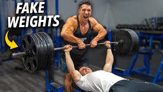 FAKE WEIGHTS PRANK ON GREG DOUCETTE [upl. by Mirisola686]