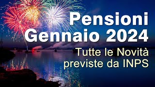 Pensioni Gennaio 2024 tutte le Novità Inps [upl. by Notyal]