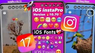 instaPro v1070 Full Tutorial🥳  iOS EmojisBold Fonts  Reels Share Like iPhone  Vishal Tech [upl. by Amlev325]