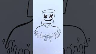 Marshmallow drawing easy tutorial marshmallow freefire ghost ghosts drawing shorts easy art [upl. by Hewie340]