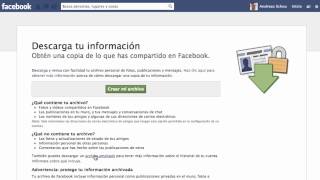 Cómo descargar emails de contactos en Facebook [upl. by Uaerraj]