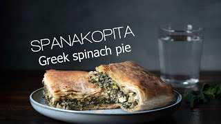 Spanakopita greek spinach pie  easy recipe [upl. by Nesyla]