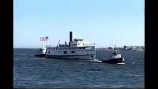 Steamer Nobska entering New Bedford for the very last time [upl. by Marchak]