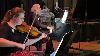 Caroline McCaskey fiddle and Patti Cobb piano  Cadgers in the Canongate at Asilomar 2023 [upl. by Anowahs]