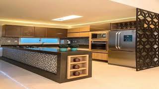 modern kitchen design ideas 2024  cabinet design for small kitchen  kitchen counter decor ideas [upl. by Dempster]