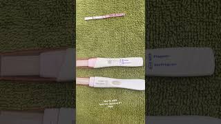 pregnancy test faint line 9dpo pregnancytest livepregnancytests [upl. by Hnahc]