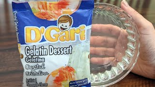 Gelatina Cristalina de DGari ¿Cómo prepararla para gelatina encapsulada y 3D [upl. by Nnylarej]