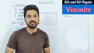 Viscosity  Mechanics lecture 9  BS physics BSc  ADS  physics ka safar [upl. by Ap]