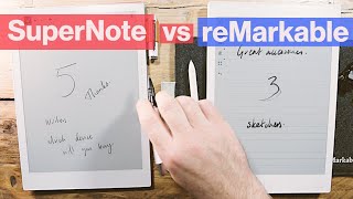 Supernote vs Remarkable  in depth eink tablet comparison [upl. by Ahsela725]