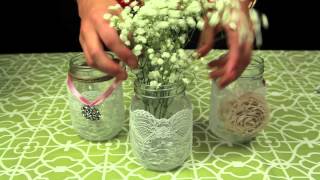 How to Decorate Mason Jars for a Wedding [upl. by Howenstein]