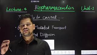 Lecture 04unit 01 Mechanism of drug absorption Bpharma [upl. by Jaine]