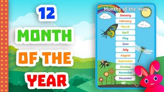 Month of the year  Months of the Year Song  month of the year for Kids [upl. by Lahcym652]