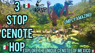 Exploring Cenotes in Mexico on the 3 Stop Cenote Hop [upl. by Allbee]