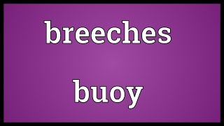 Breeches buoy Meaning [upl. by Dlaregztif]