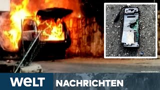 LIBANON Nach PagerAttacke Neue Welle von Explosionen WalkieTalkies fliegen in die Luft I STREAM [upl. by Gordie502]