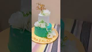 2tire cake cakelicious cake views viralvideo birthdaycake tires [upl. by Anauqahc]